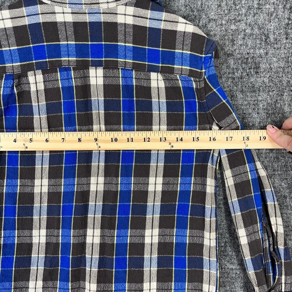 Polo‎ Ralph Lauren Flannel Shirt Boys Small Blue Plaid Button Down Chore Outdoor - Picture 5 of 7